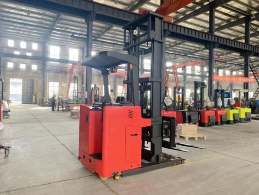 Seat Style 3 Way Pallet Stacker 3 Way Forklift Side Stand On