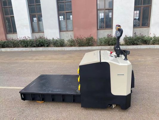 Flatbed Transport Electric Pallet Stacker Load Capacity 10000kg Platform Length 1300mm