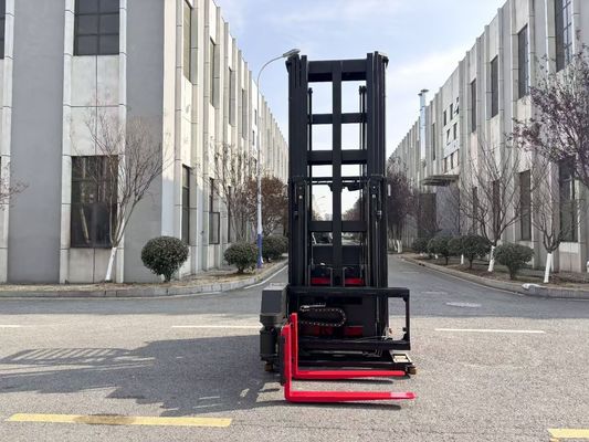 Space-saving Three-way Electric Pallet Stacker  Capacity 1500 KG Lifting Height  7000 MM