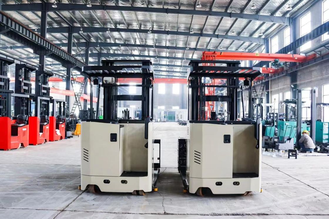 Electronic Steering CE 3 Way Pallet Stacker Polyurethane PU Tire