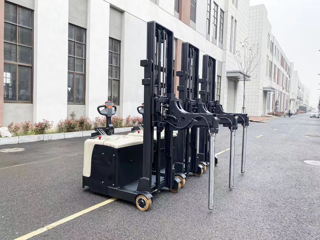 Polyurethane Tire Electric Pallet Stacker With Reach Air Shaft CE