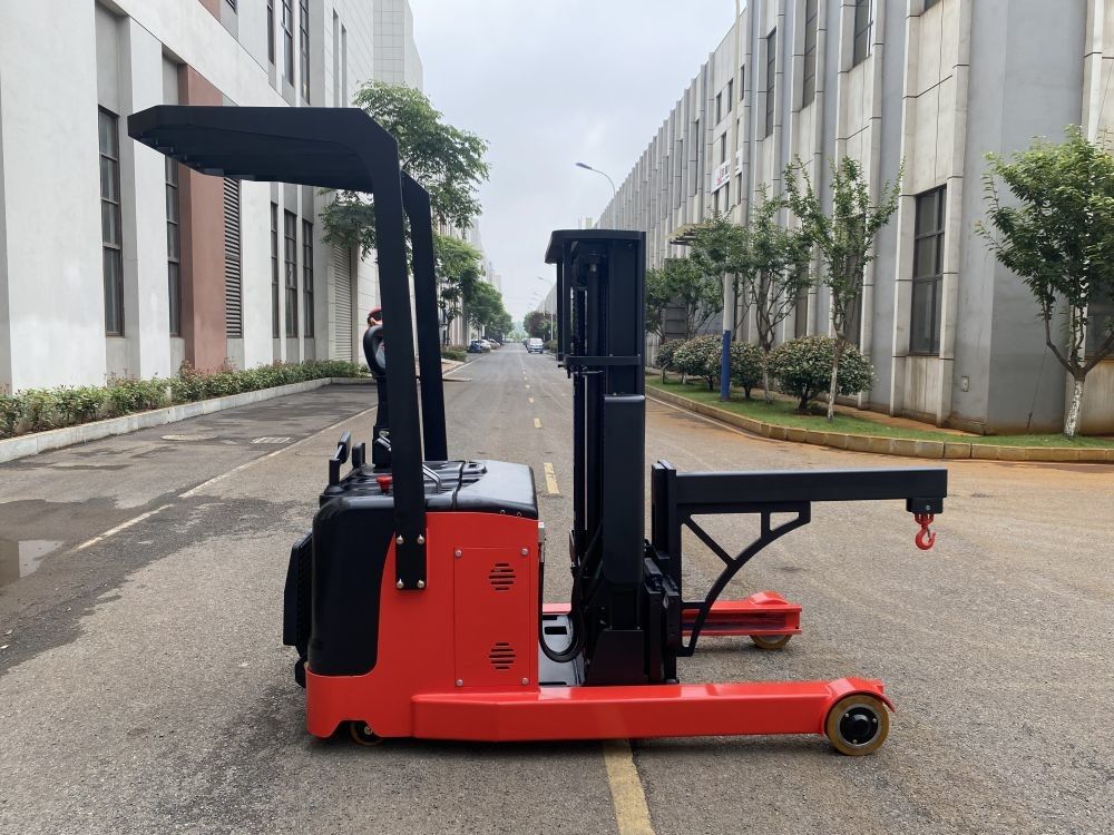 Non standard Electric Reach Forklift Walkie Straddle Stacker 1000 Kg