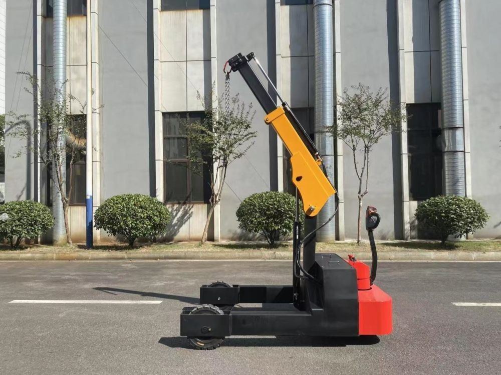 2000 KG Self Loading Pallet Stacker Walking Sytle With Fixed Hanger Hock
