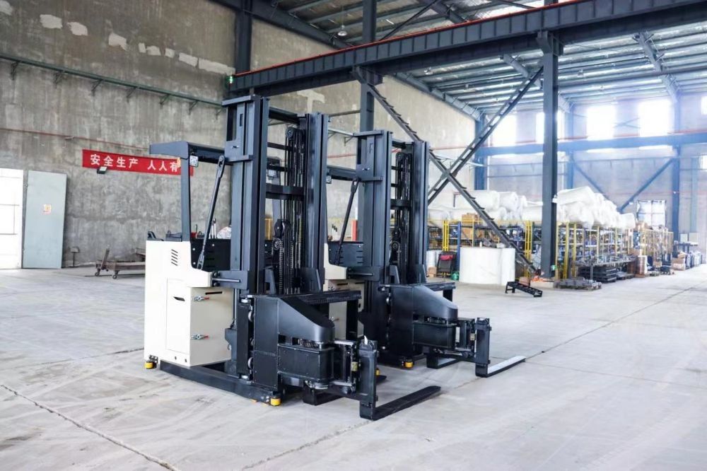 3 Way Direction Narrow Aisle Forklift  9 Meter Stacker 1.5 Ton Electric Stacker Forklift