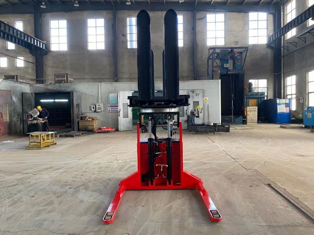 Paper Flipper Electric Pallet Stacker Forklift Truck Upwards And Horizontal Rotation Gantry