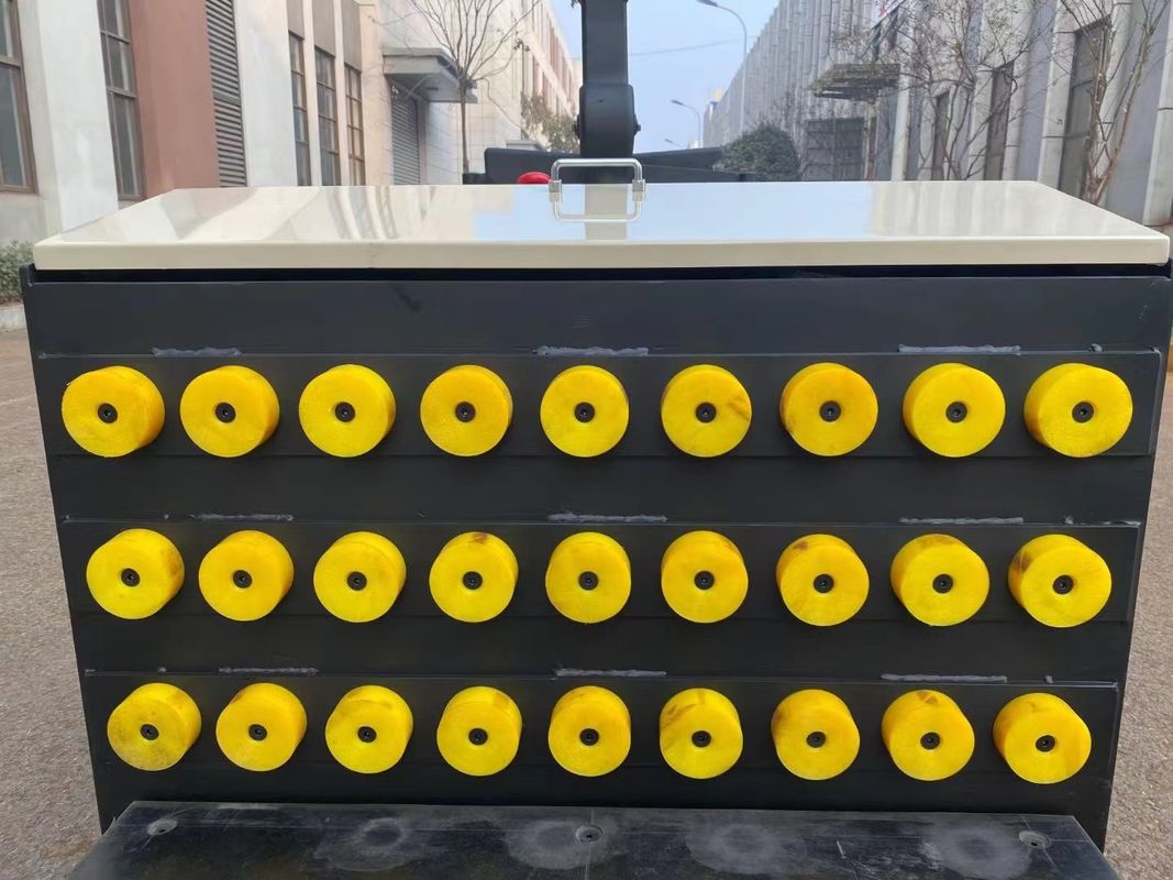 Flatbed Transport Electric Pallet Stacker Load Capacity 10000kg Platform Length 1300mm