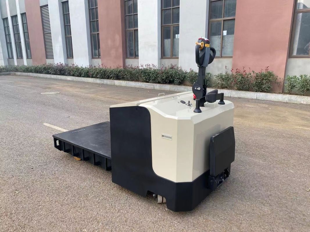 Flatbed Transport Electric Pallet Stacker Load Capacity 10000kg Platform Length 1300mm