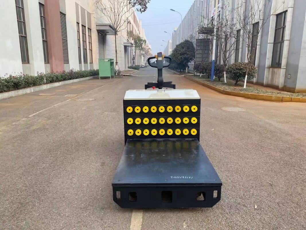 Flatbed Transport Electric Pallet Stacker Load Capacity 10000kg Platform Length 1300mm