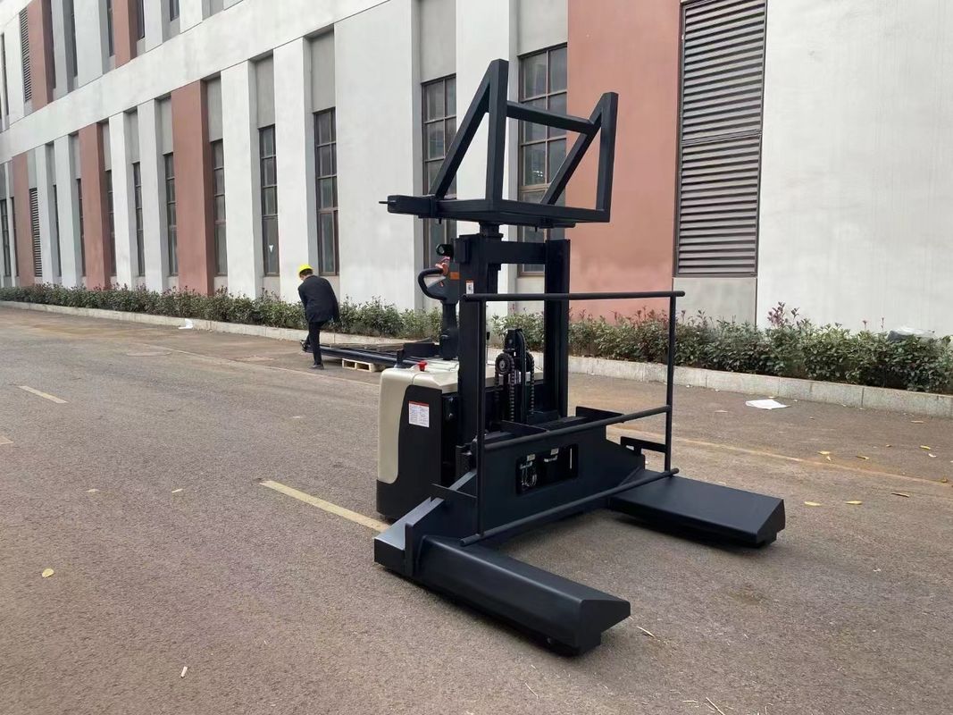 Construction Machinery Electric Pallet Stacker Load Capacity 2000kg Lifting Height 600mm Fork Length 800mm