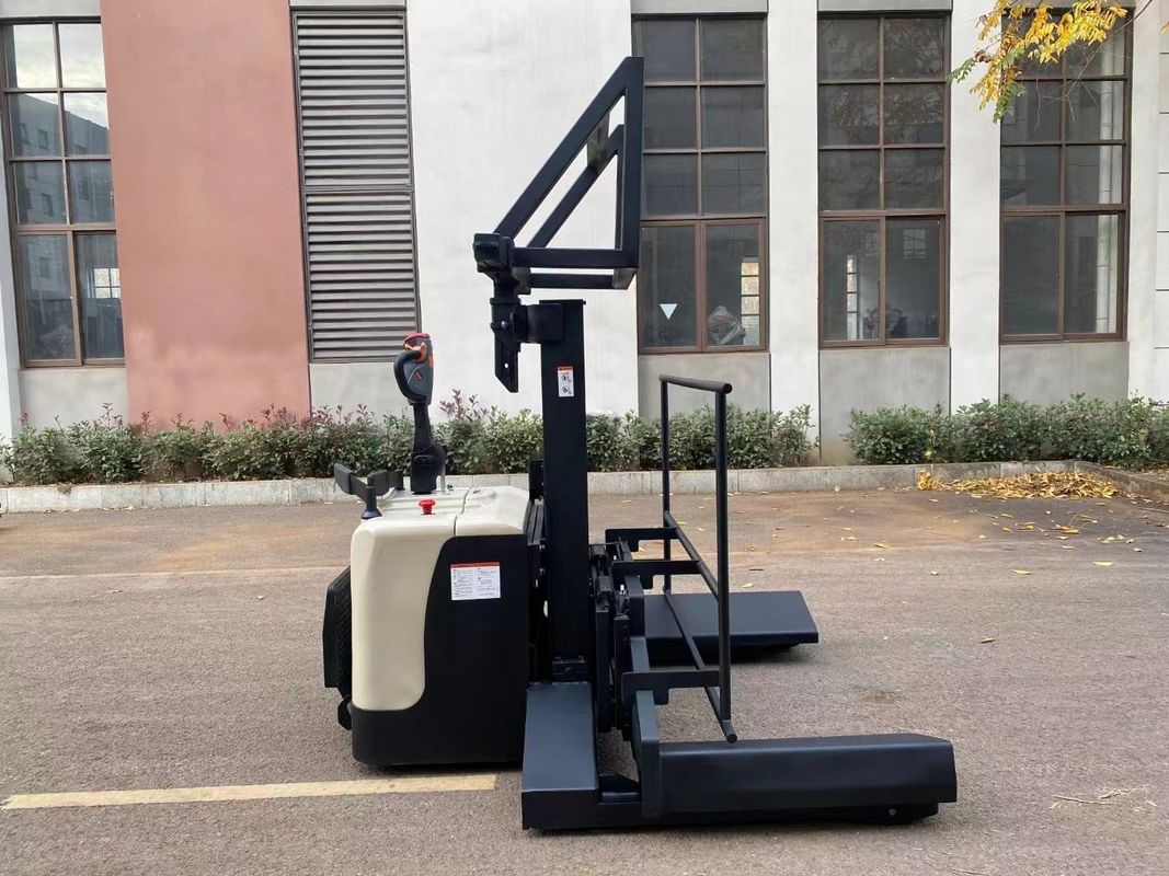 Construction Machinery Electric Pallet Stacker Load Capacity 2000kg Lifting Height 600mm Fork Length 800mm