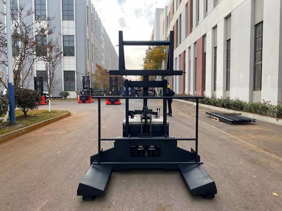 Construction Machinery Electric Pallet Stacker Load Capacity 2000kg Lifting Height 600mm Fork Length 800mm