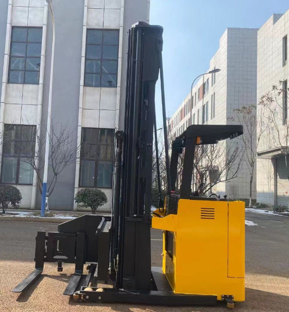 1.5 Tons Narrow  Passageway Pallet Stacker Electric Forklift Stacker  Body Move Forward for Driving