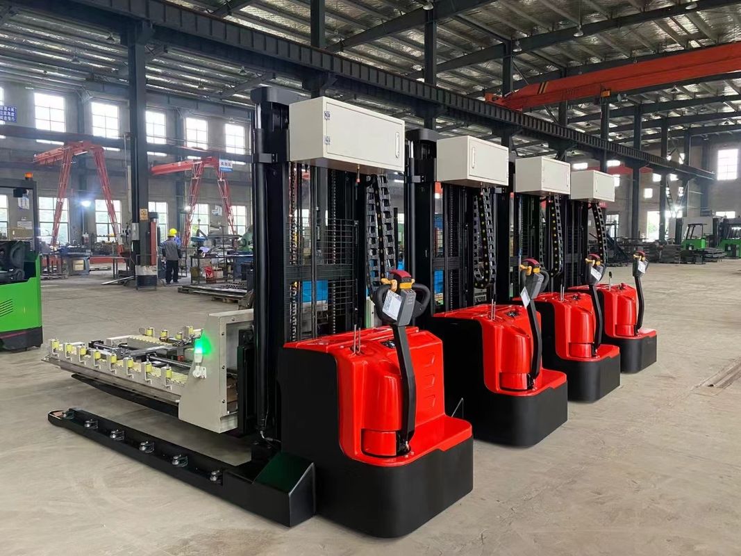 Walking Style 1600 KG Capacity Driving Heavy Counter Balance Electric Pallet Stacker Forklift