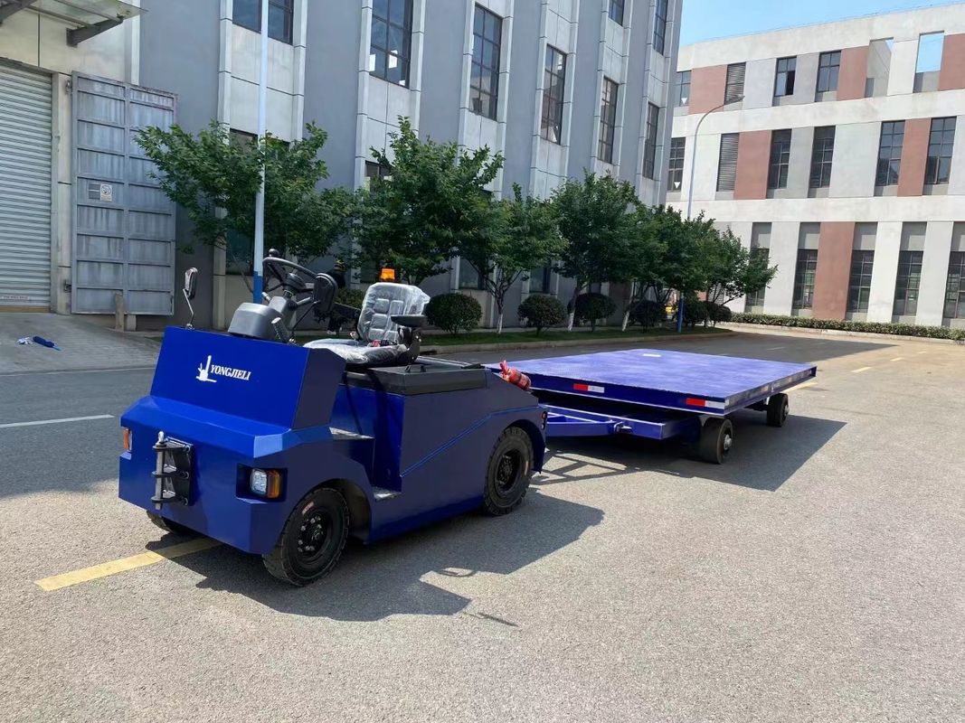 Electric Truck-tractor Hydraulic Steering Hydraulic Braking 15000 KG Load Capacity