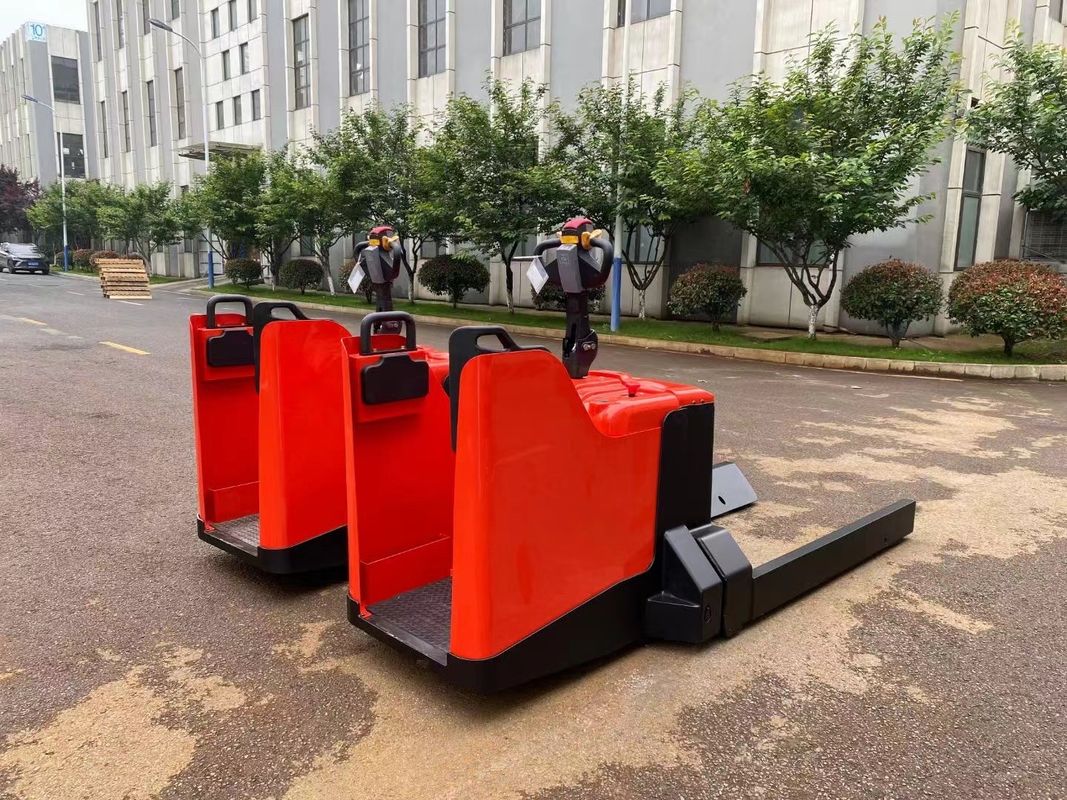 Semi Enclosed Transport Electric Walkie Pallet Stacker 3000 KG Paper Roll And Tray