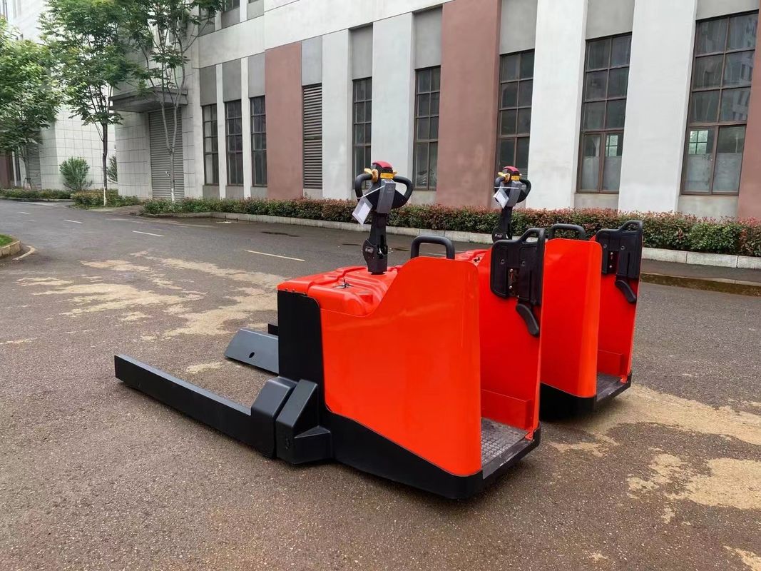 Semi Enclosed Transport Electric Walkie Pallet Stacker 3000 KG Paper Roll And Tray
