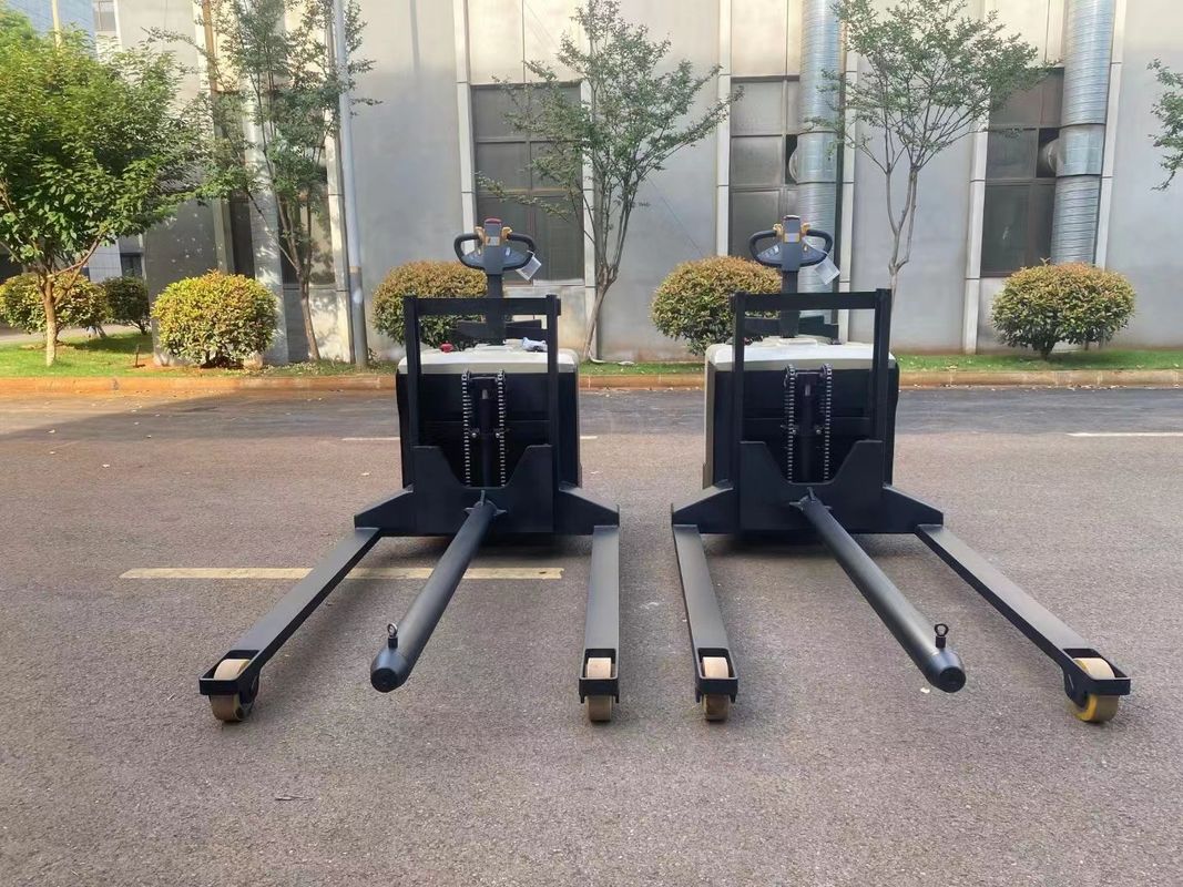 Electric Pallet Stacker Truck The inner Holes of String Pole Carts Forklifts for Paper Rolls Circular Goods