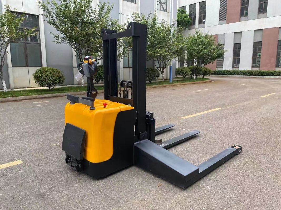 Electric Stacker Pallet Jack Forklift Truck Moving Liquid Crystal Glass Load Capacity 2500 KGS