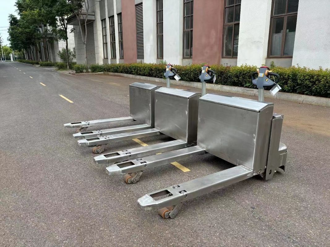 Electric Pallet Lifter Jack  Walkie Body Material OEM SUS 304 Load  2 Tons Mechanical Steering