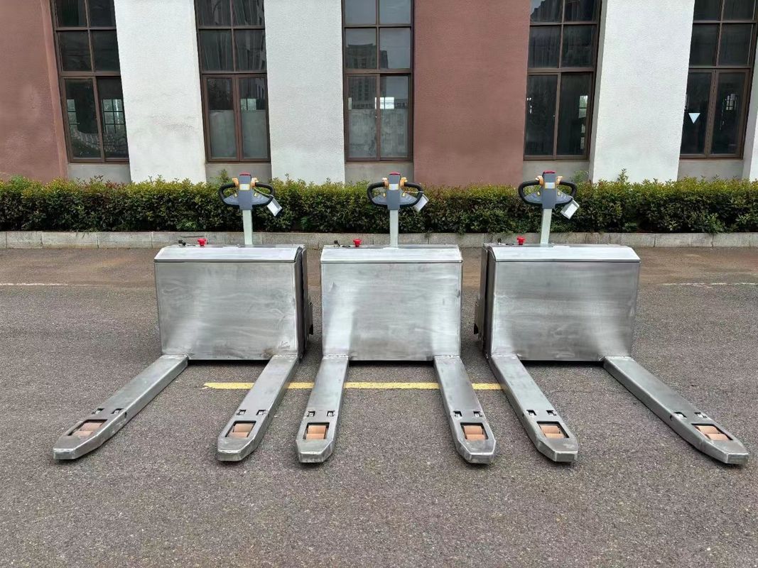 2 Tons Load Electric Pallet Jack with SUS 304 Body Material and Mechanical Steering