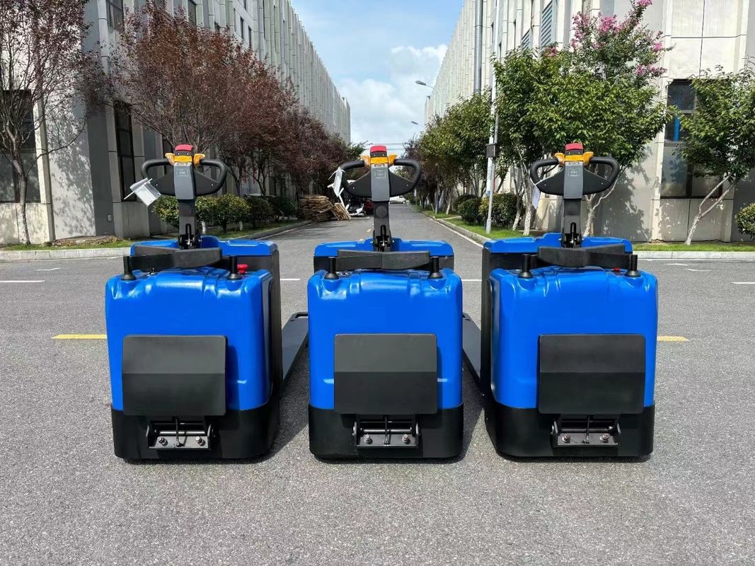 Customized Electric Pallet Staker Jack Capacity 3000 KGS Fork Lenght 2000 Meters With Pedal Protection Arm