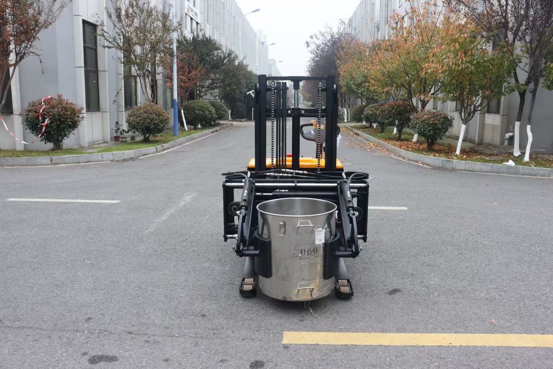 Electric Stacker Forklift Truck  With  Gripping  Barrel  Clamping  Battery Capacity 24V240AH Three -way Manual Valve