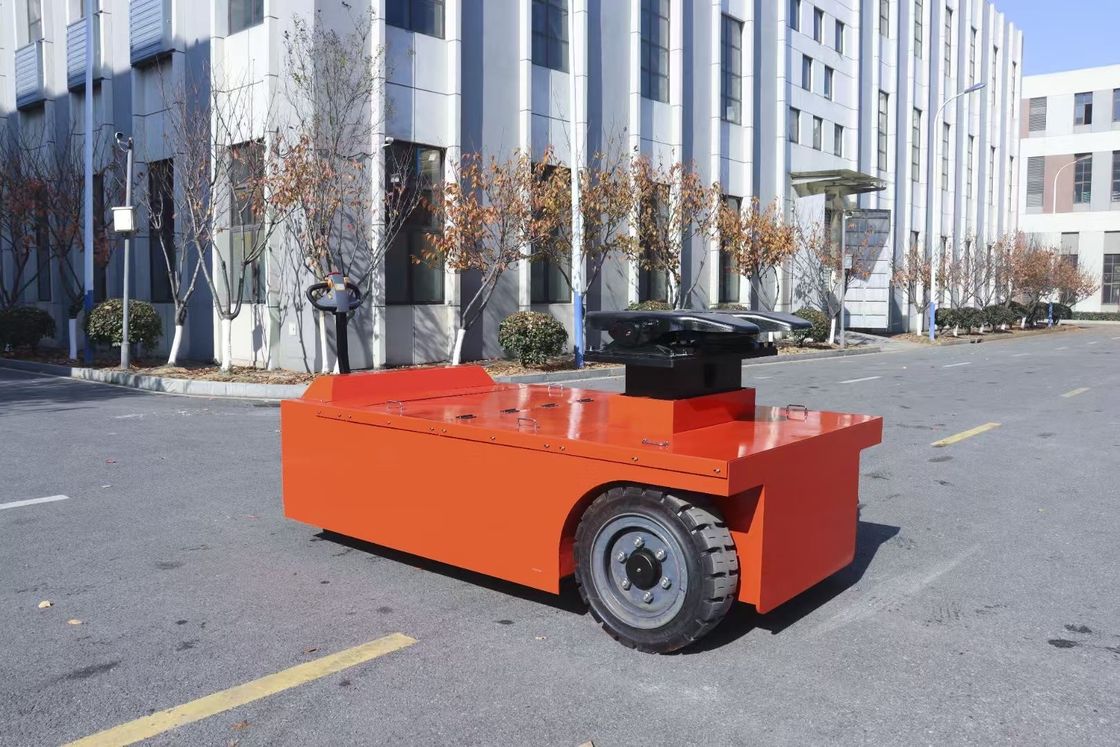 20 Tons Electric Towing  Tractor Mechanical Steering Walkie Type  Four Wheel Solid Tire Load-bearing Structure