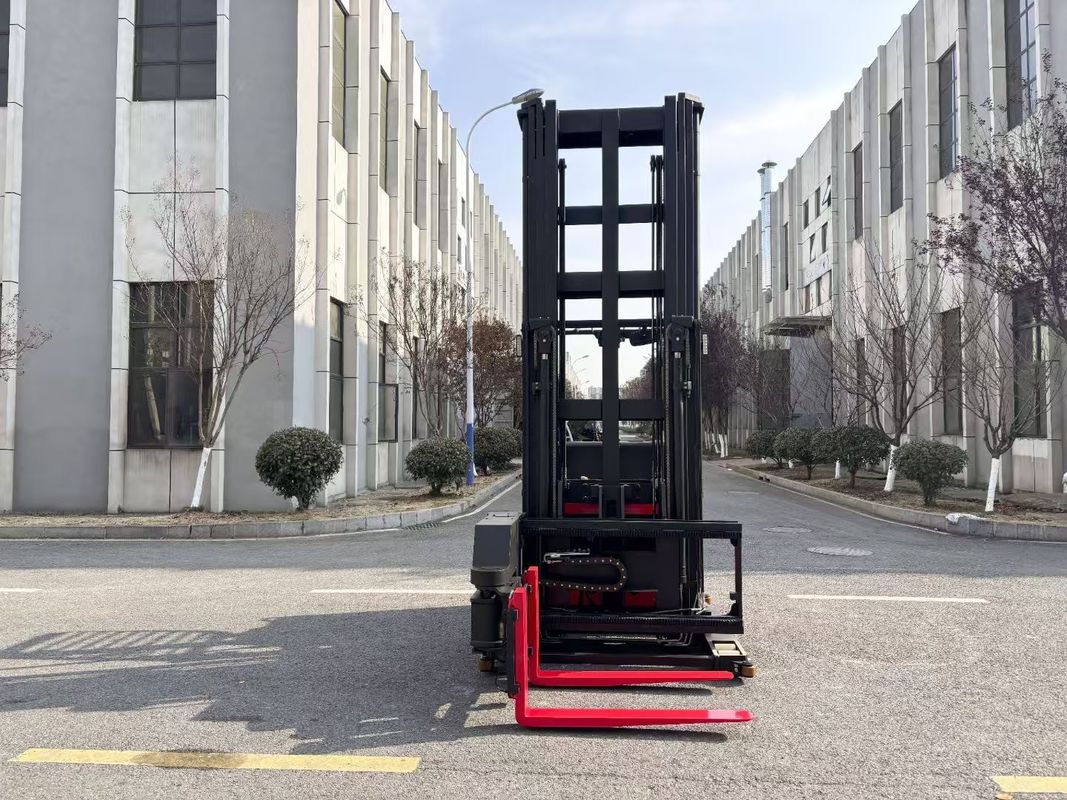 Space-saving Three-way Electric Pallet Stacker  Capacity 1500 KG Lifting Height  7000 MM