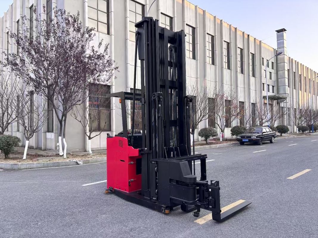 Three-way Electric Pallet Stacker  Forklift Rated Capacity 1500 KG Max.Height  7000 mm